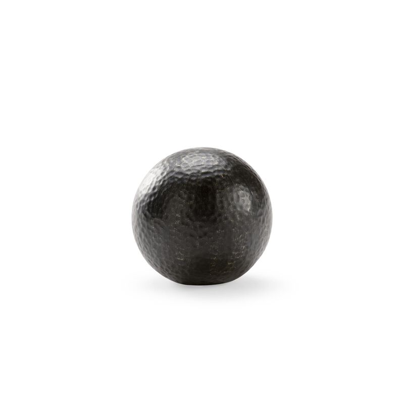 Black Hammered Ball Decorative Sphere by Chelsea House