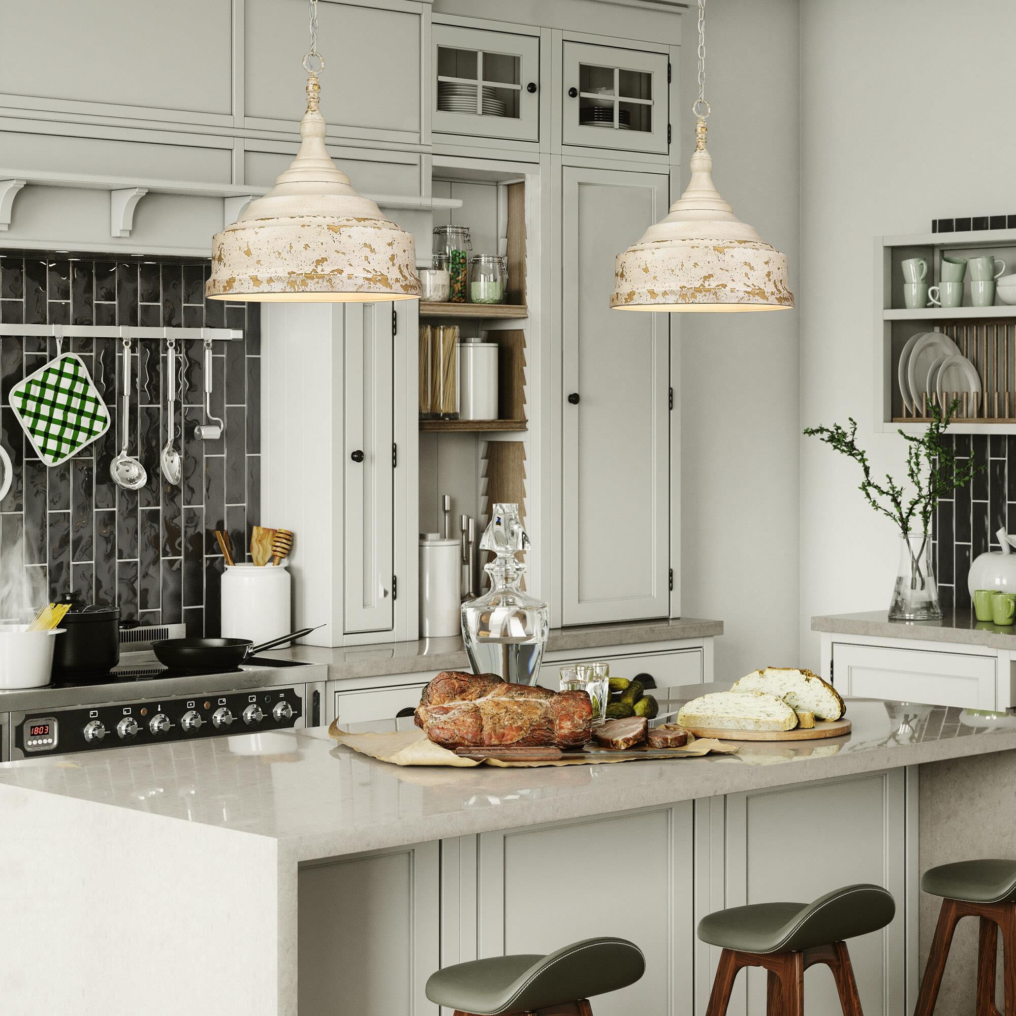 Keating 20 Inch Large Pendant by Golden Lighting