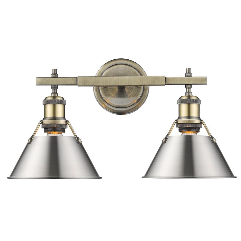 Orwell 18 Inch 2 Light Bath Vanity Light by Golden Lighting