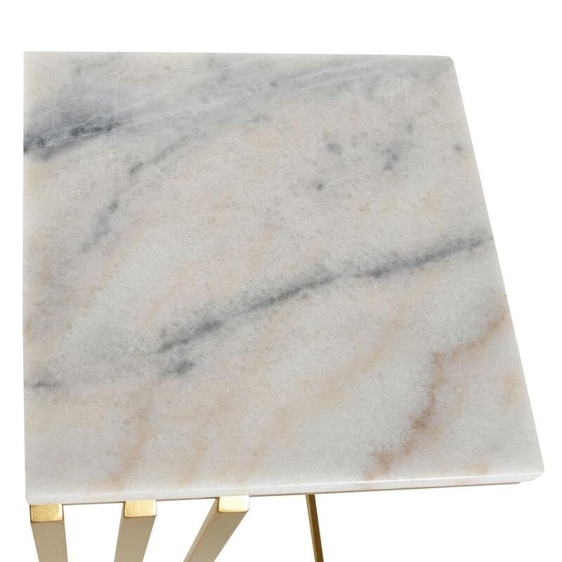 Marble End Table by Stylecraft