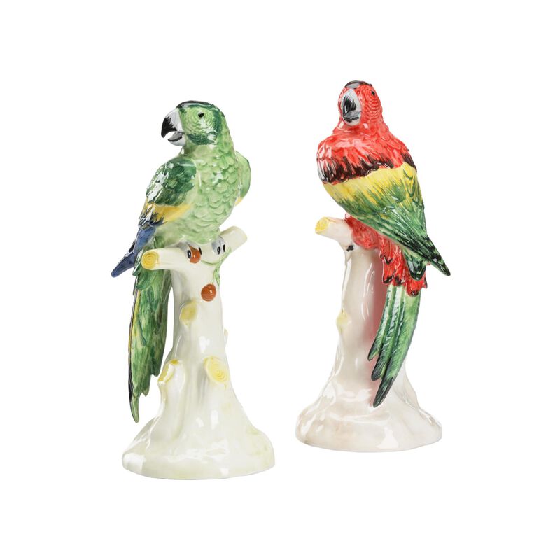 Large Parrots with Cherries Figurine by Chelsea House