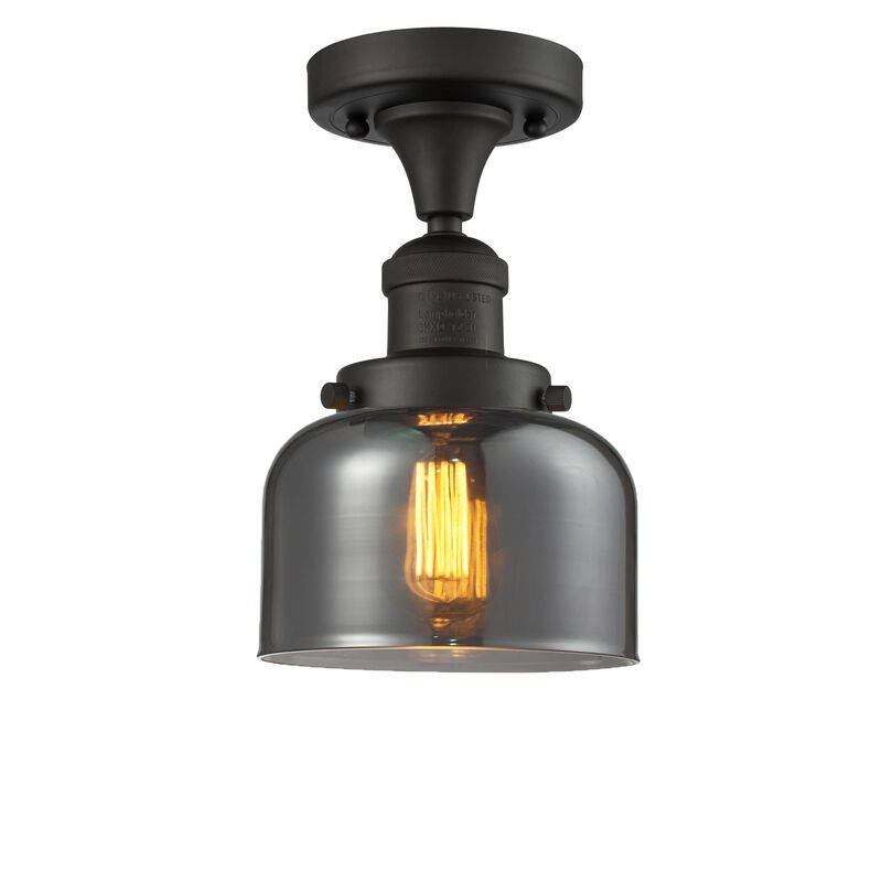 Bruno Marashlian Large Bell 8 Inch 1 Light LED Semi Flush Mount by Innovations Lighting