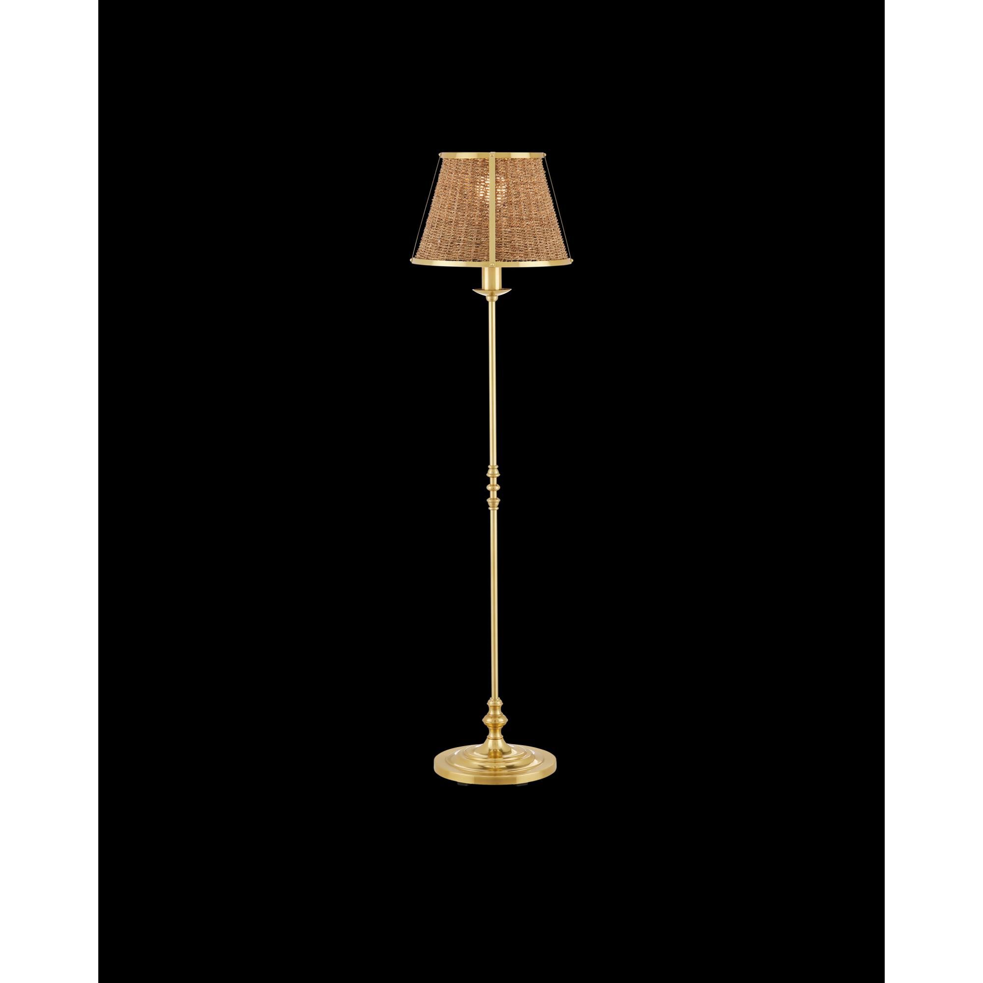 Shown in Polished Brass and Natural finish and Natural Seagrass shade