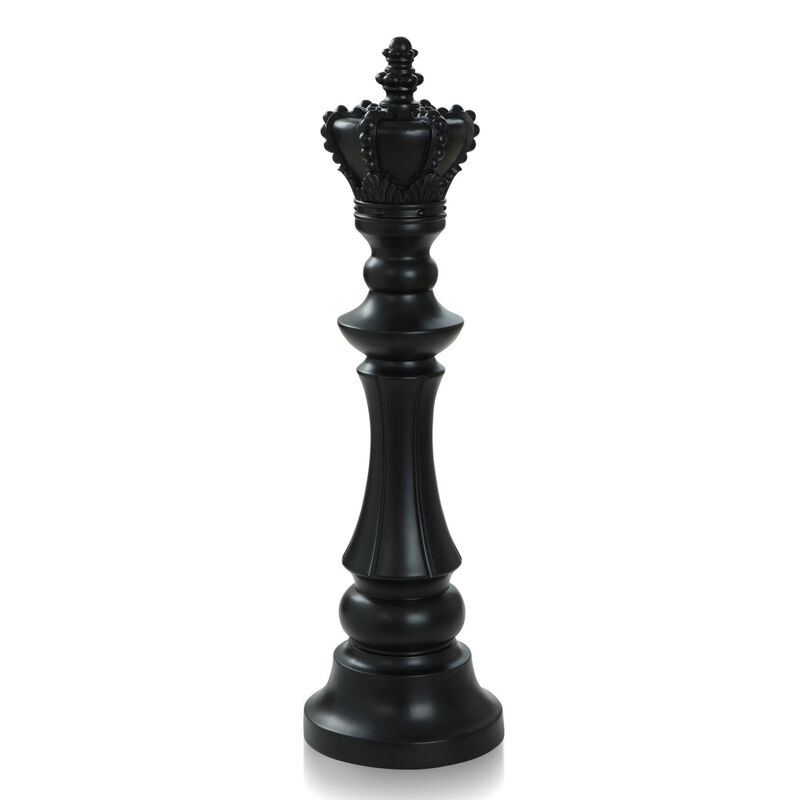 King Chess Piece Sculpture by Harp and Finial