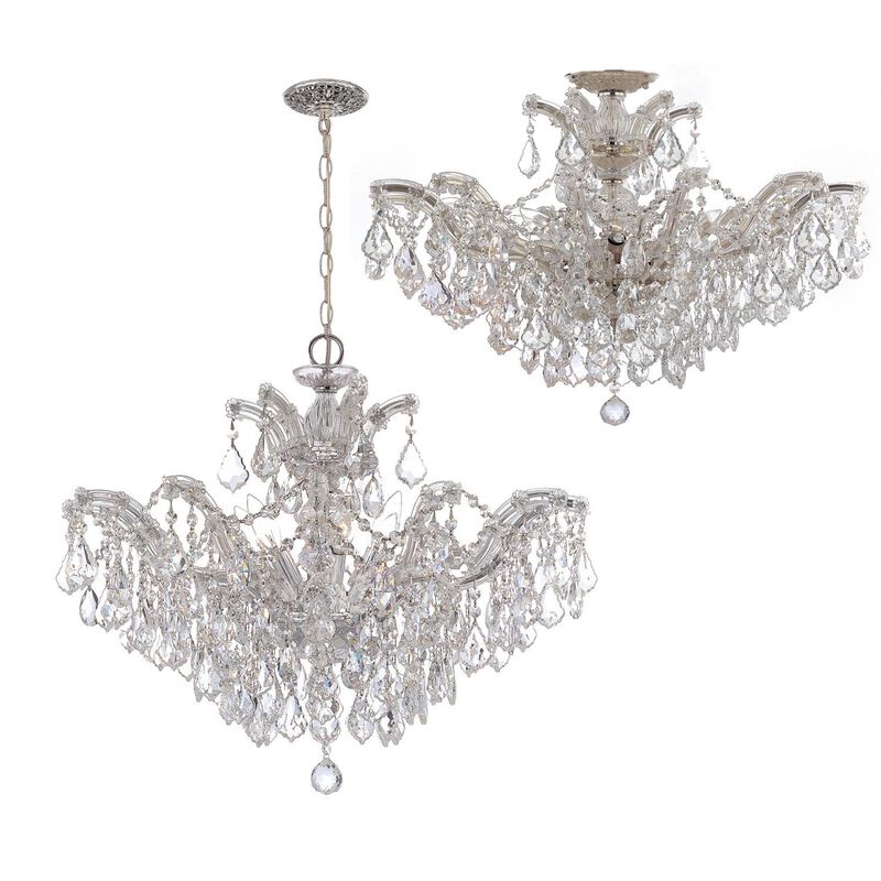 Maria Theresa 27 Inch 6 Light Chandelier by Crystorama