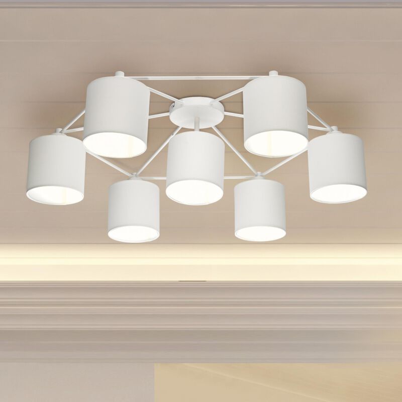 Eglo Staiti 33 Inch 7 Light Semi Flush Mount by Eglo Lighting