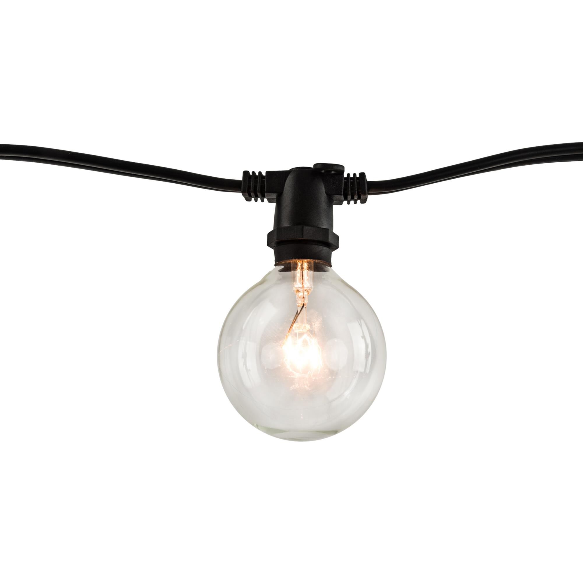 Photos - Floodlight / Street Light Bulbrite 0 Watt String Light - STRING10/E12/BLACK-G16KT-2PK - Modern Conte