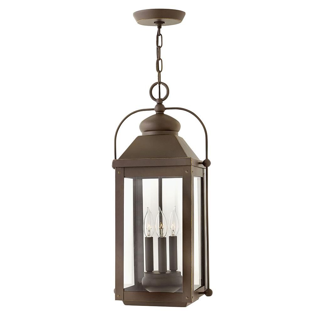 Photos - Chandelier / Lamp Hinkley Lighting Anchorage 23 Inch Tall 3 Light Outdoor Hanging Lantern An 
