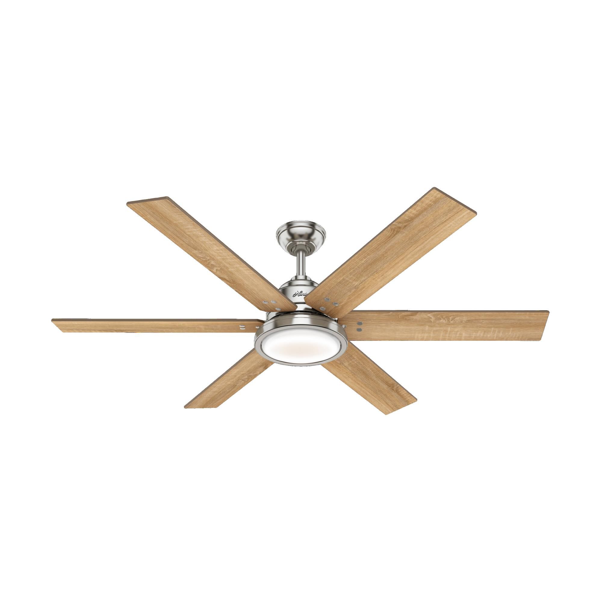 Photos - Fan Hunter  Warrant 60 Inch Ceiling  with Light Kit Warrant - 59462 - Mo 