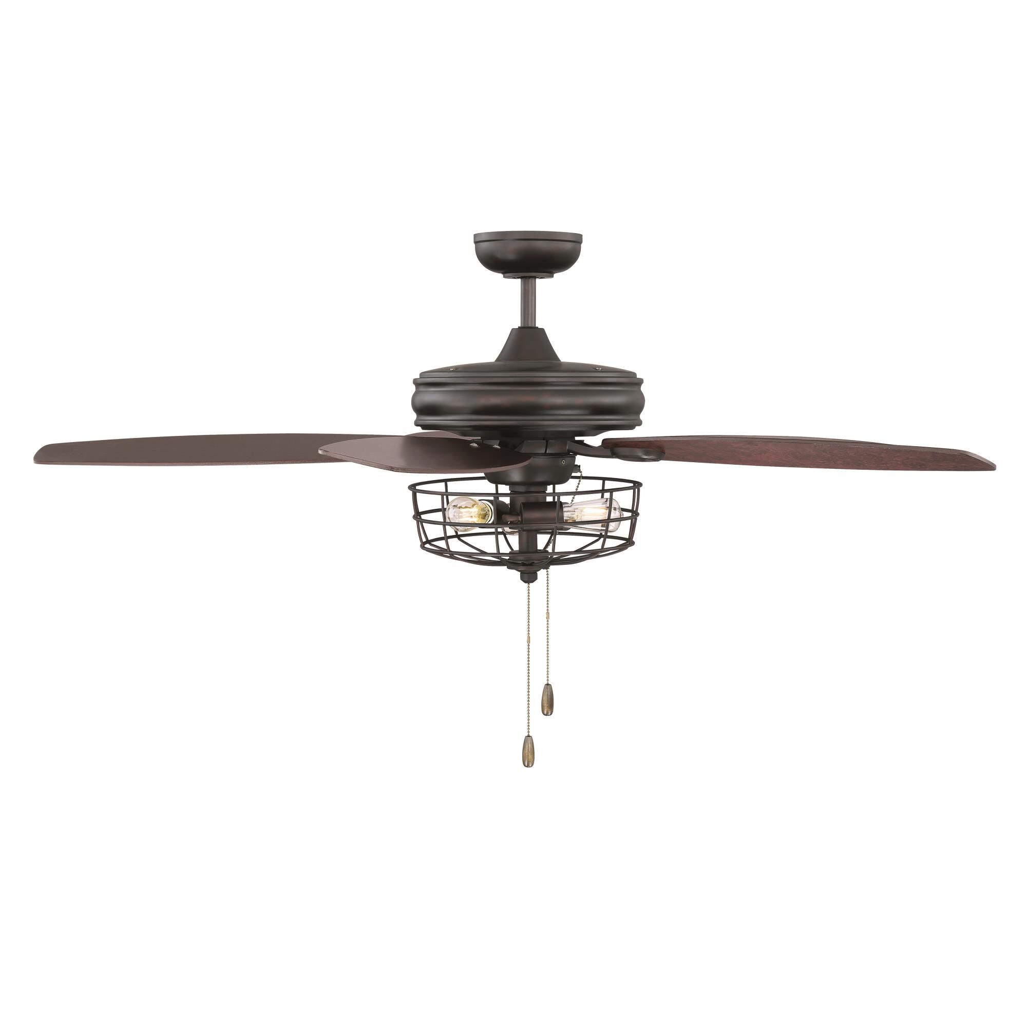 Photos - Fan Meridian Lighting 52 Inch Ceiling  with Light Kit - M2006ORB - Industri