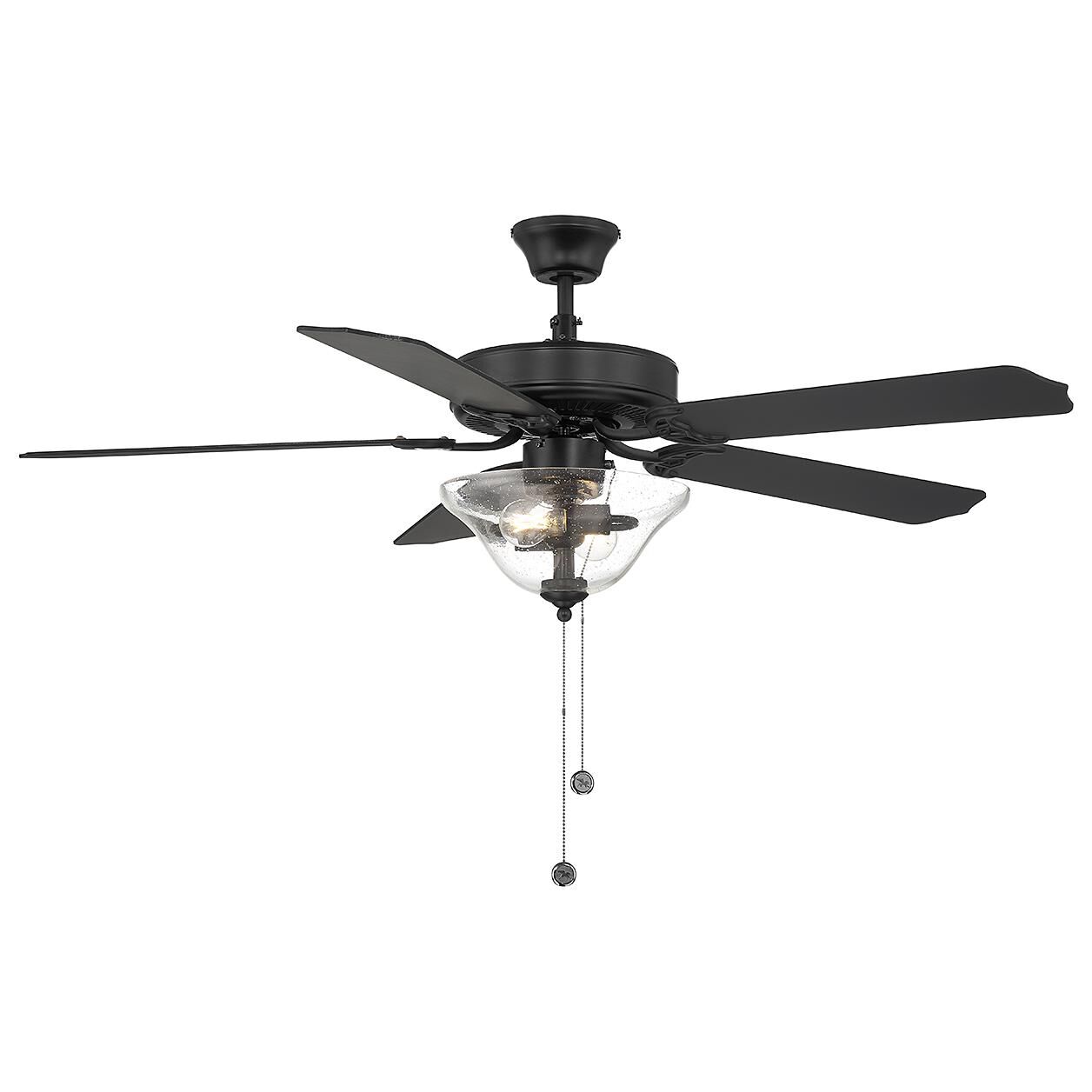 Photos - Fan Meridian Lighting 52 Inch Ceiling  with Light Kit - M2019MBKRV - Tradit