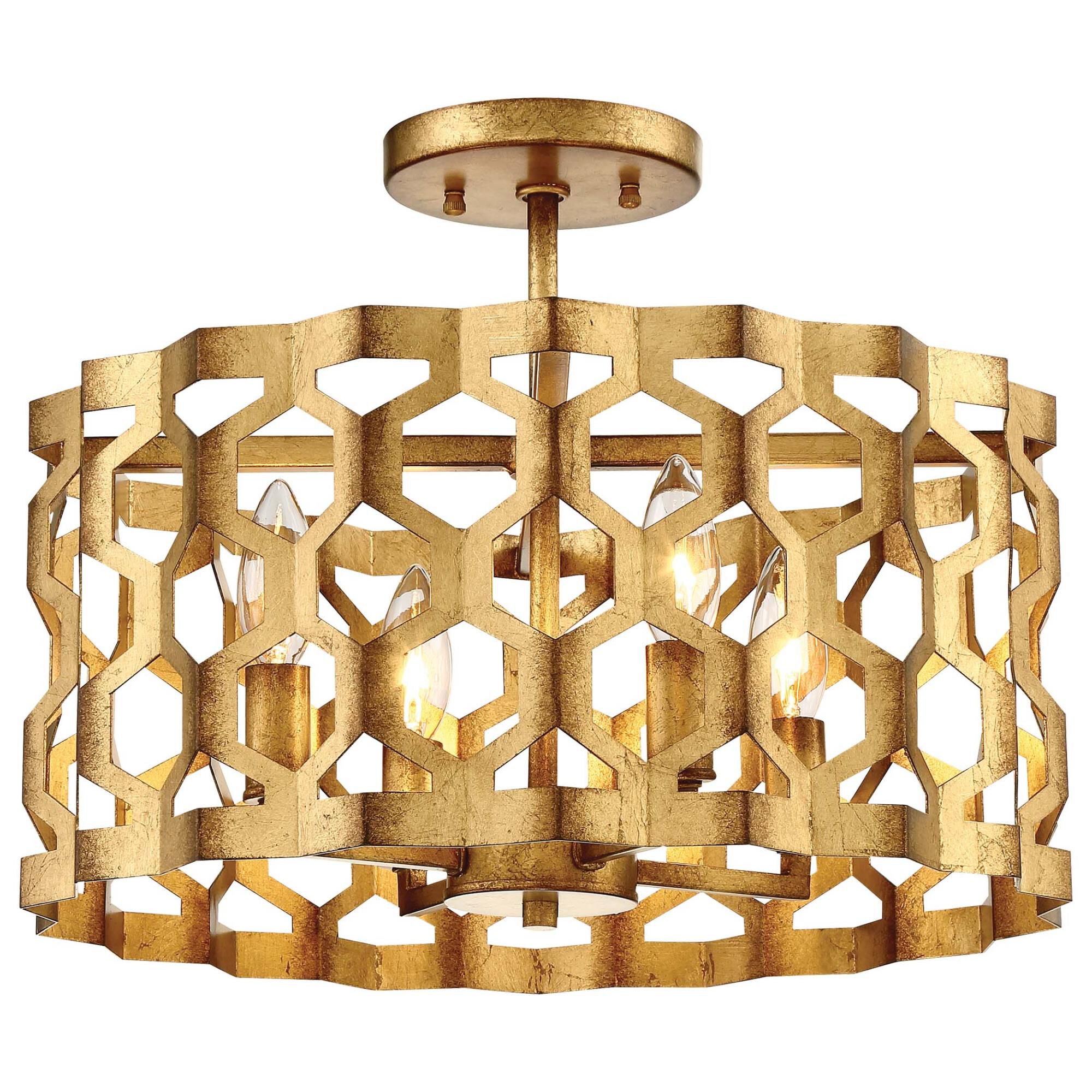 Underscore Ceiling Semi Flush Light by Metropolitan Lighting