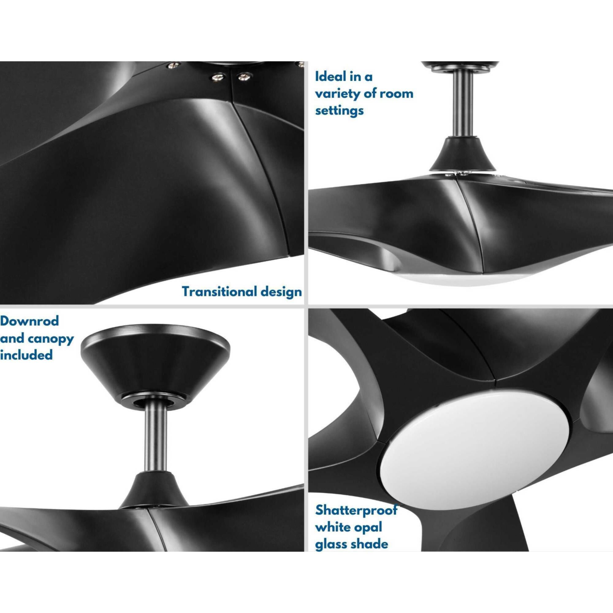 Photos - Fan Progress Lighting Vernal 60 Inch Ceiling  with Light Kit Vernal - P2500