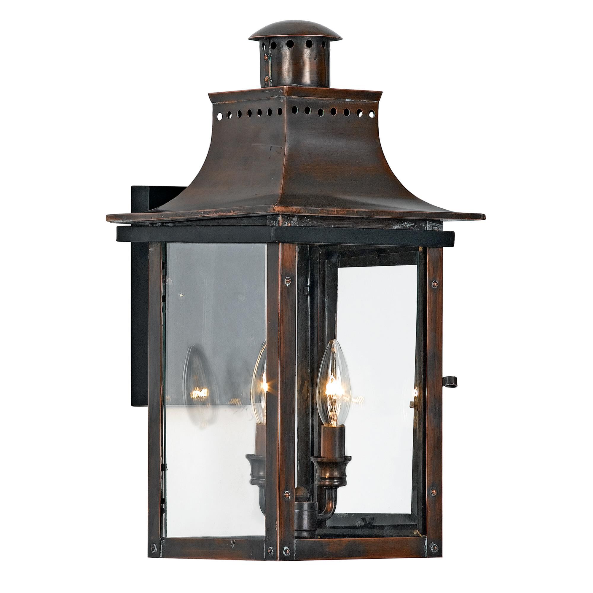 Photos - Chandelier / Lamp Quoizel Chalmers 19 Inch Tall 2 Light Outdoor Wall Light Chalmers - CM8410 