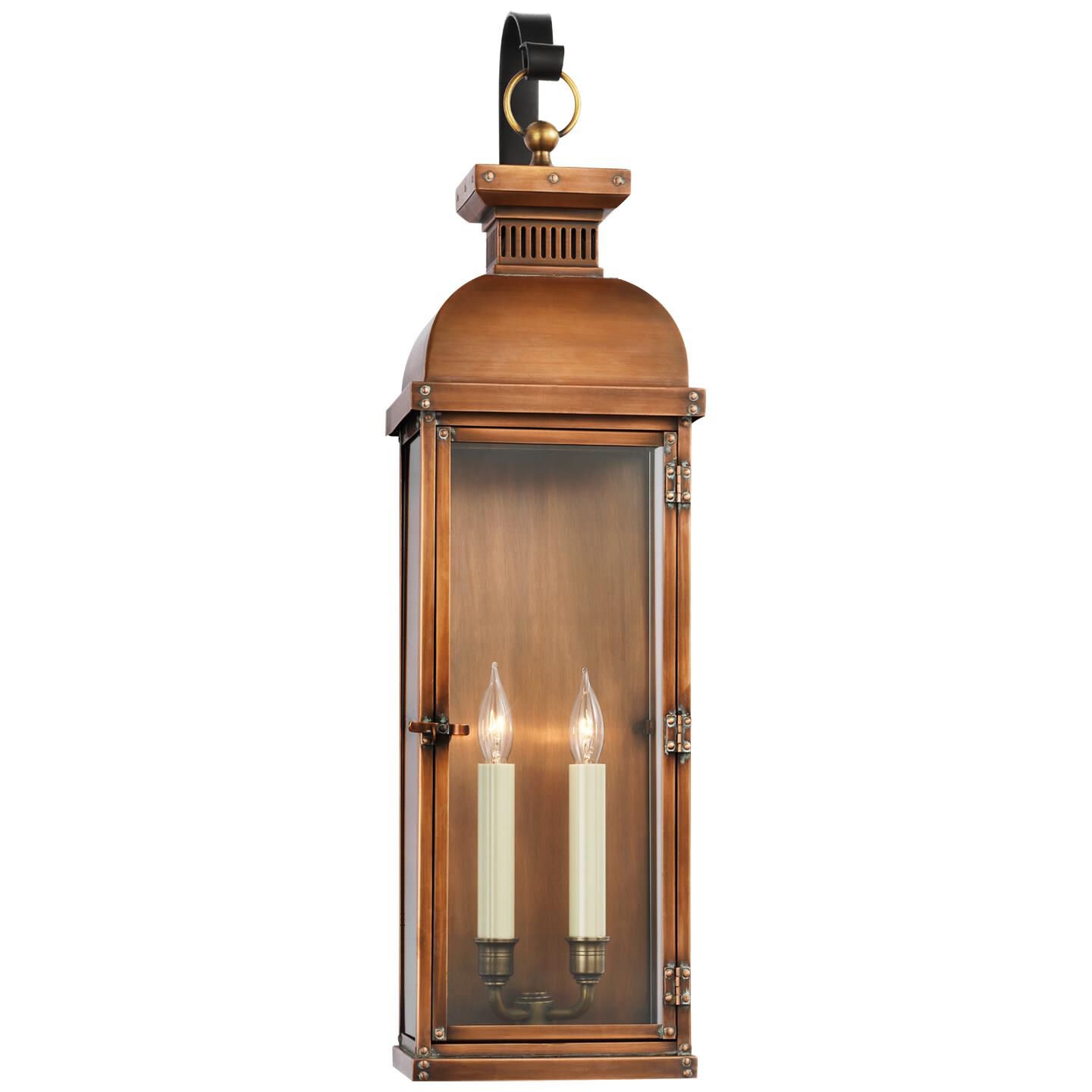 E. F. Chapman Suffork 2 Light 24 inch Natural Copper Outdoor Wall Lantern