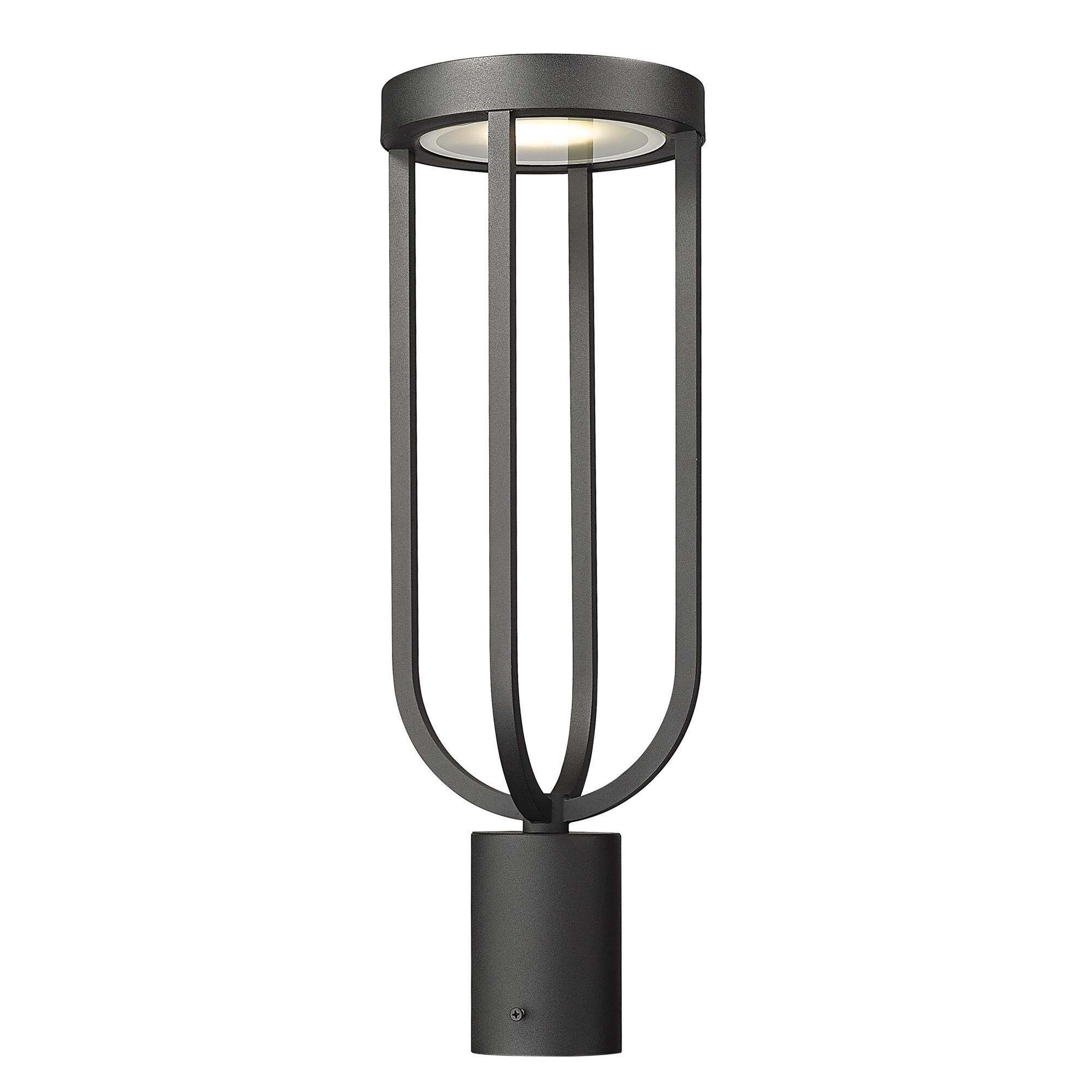 Photos - Floodlight / Street Light Z-Lite Leland Outdoor Post Lamp Leland - 5005PHM-BK-LED - Transitional 500