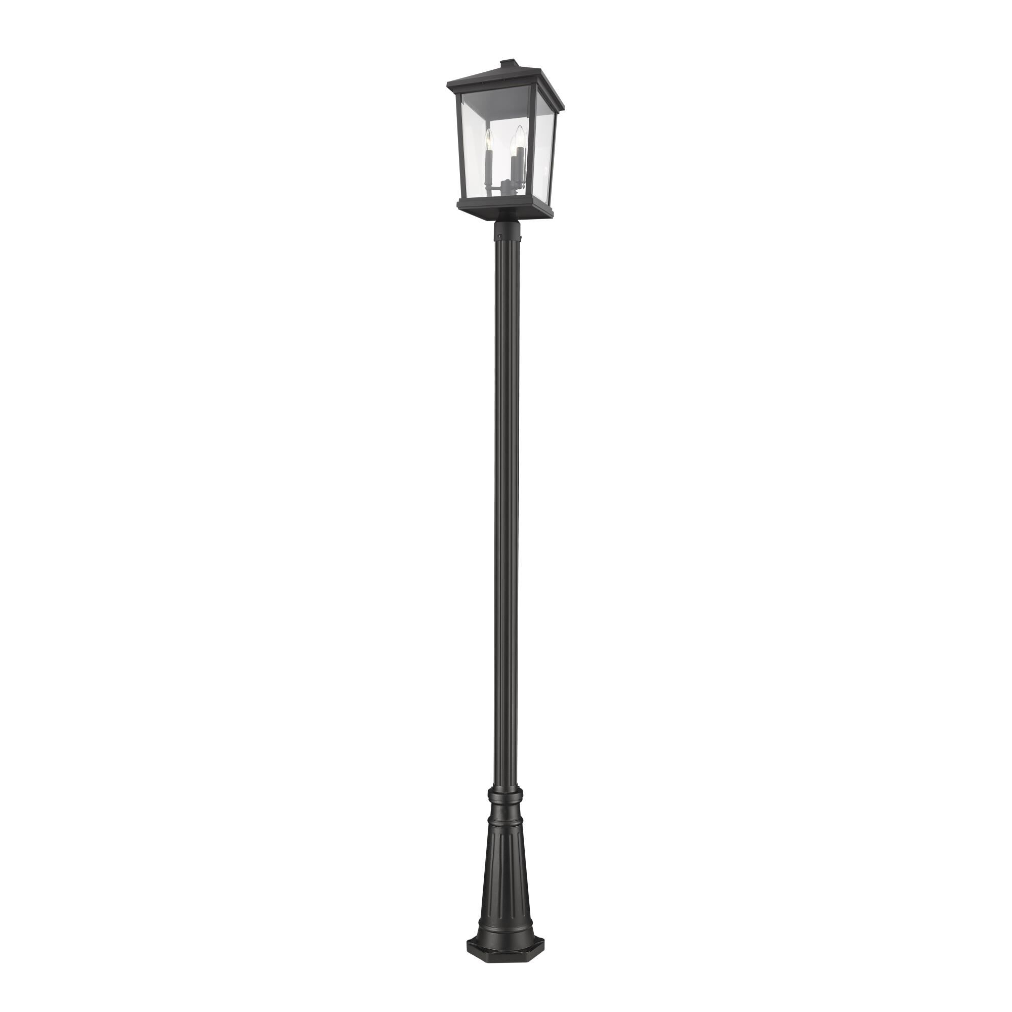 Photos - Floodlight / Street Light Z-Lite Beacon 105 Inch Tall 3 Light Outdoor Post Lamp Beacon - 568PHXLR-51