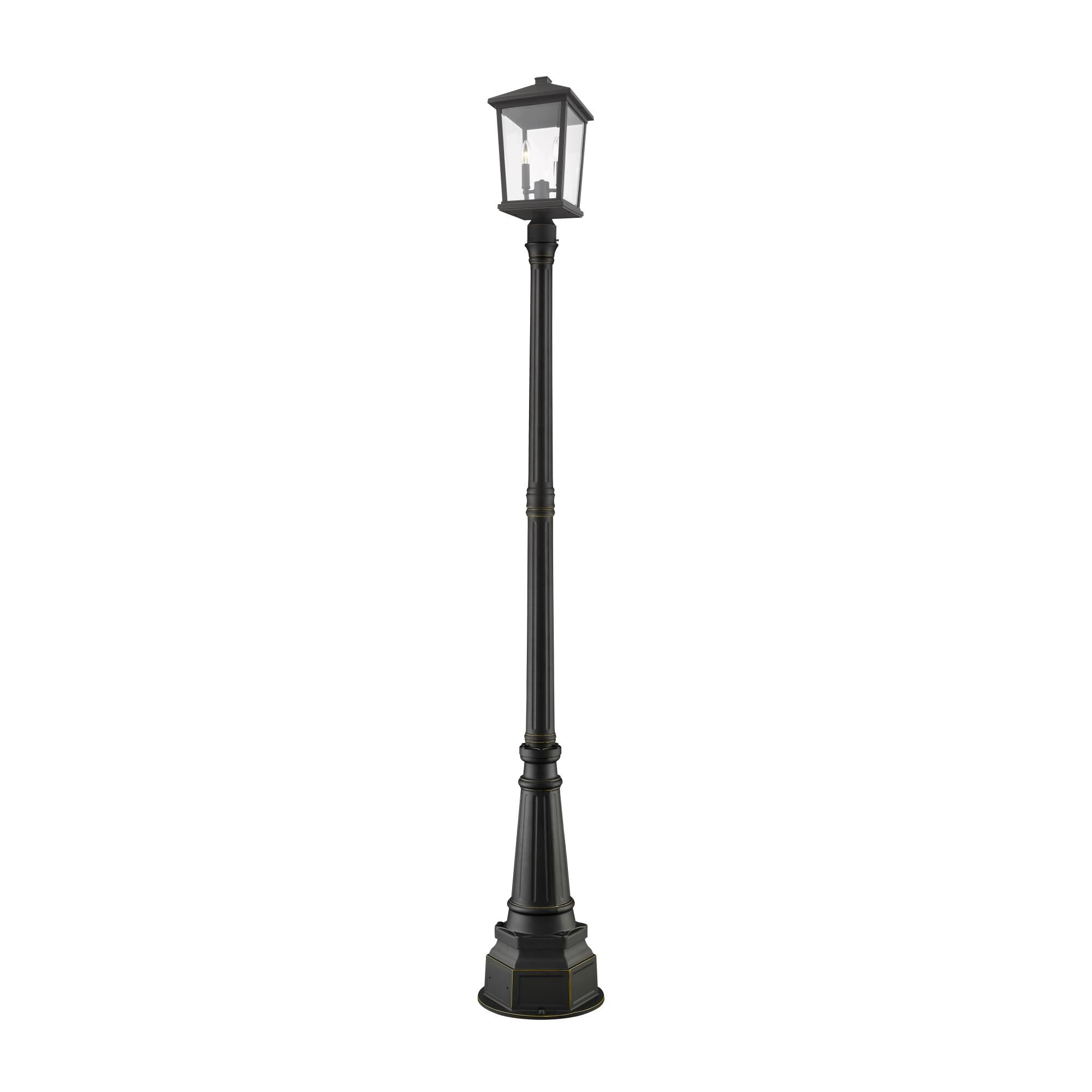 Photos - Floodlight / Street Light Z-Lite Beacon 93 Inch Tall 3 Light Outdoor Post Lamp Beacon - 568PHXLR-564