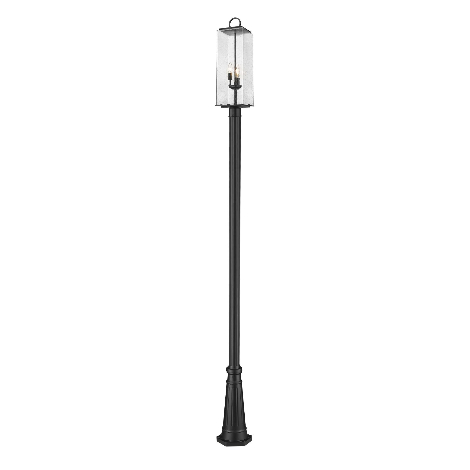 Photos - Floodlight / Street Light Z-Lite Sana 120 Inch Tall 3 Light Outdoor Post Lamp Sana - 592PHBR-519P-BK