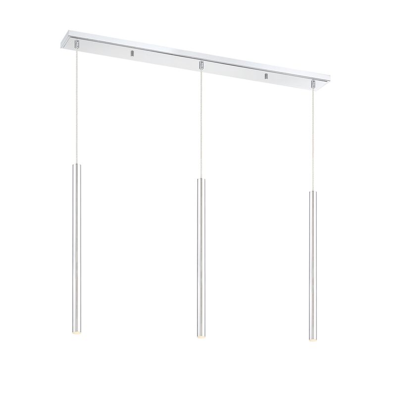 Forest 46 Inch 3 Light LED Linear Suspension Light by Z-Lite