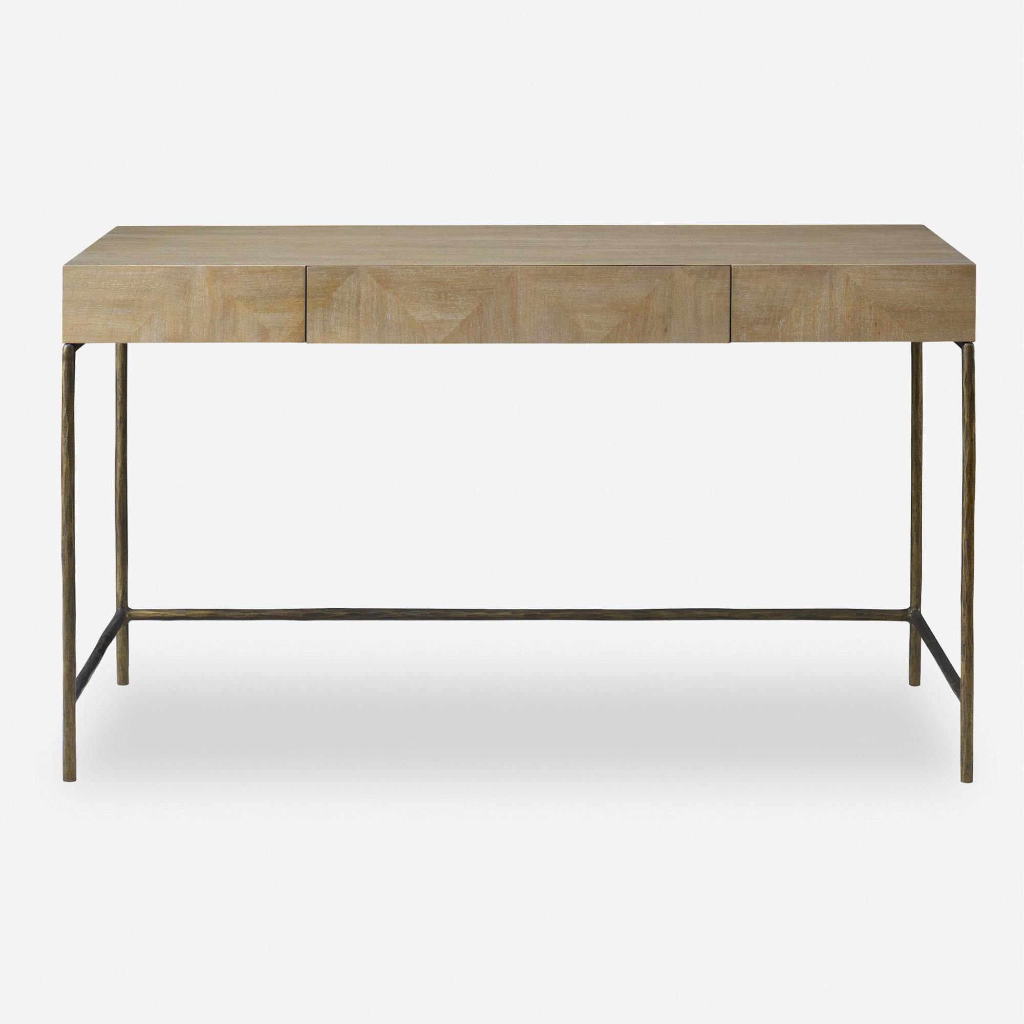 Shown in The Aristotle Desk Provides Any Room With A Clean-Lined Contemporary Work-Space. Finished In A Vibra finish