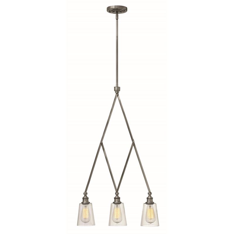 Gatsby 20 Inch 3 Light Linear Suspension Light by Hinkley Lighting