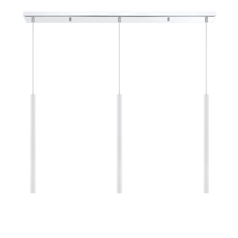 Forest 46 Inch 3 Light LED Linear Suspension Light by Z-Lite