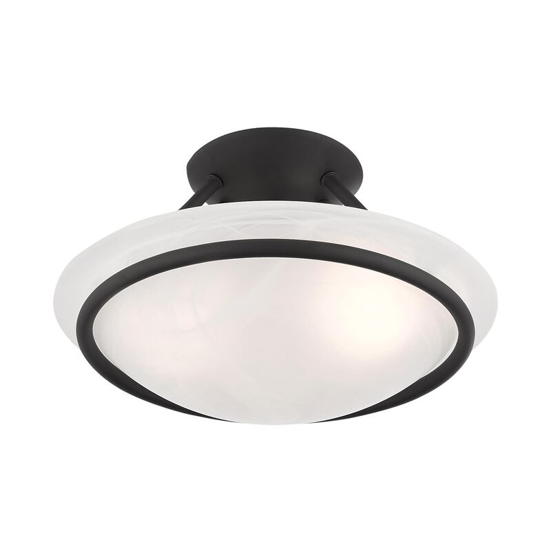 Newburgh 12 Inch 2 Light Semi Flush Mount by Livex Lighting