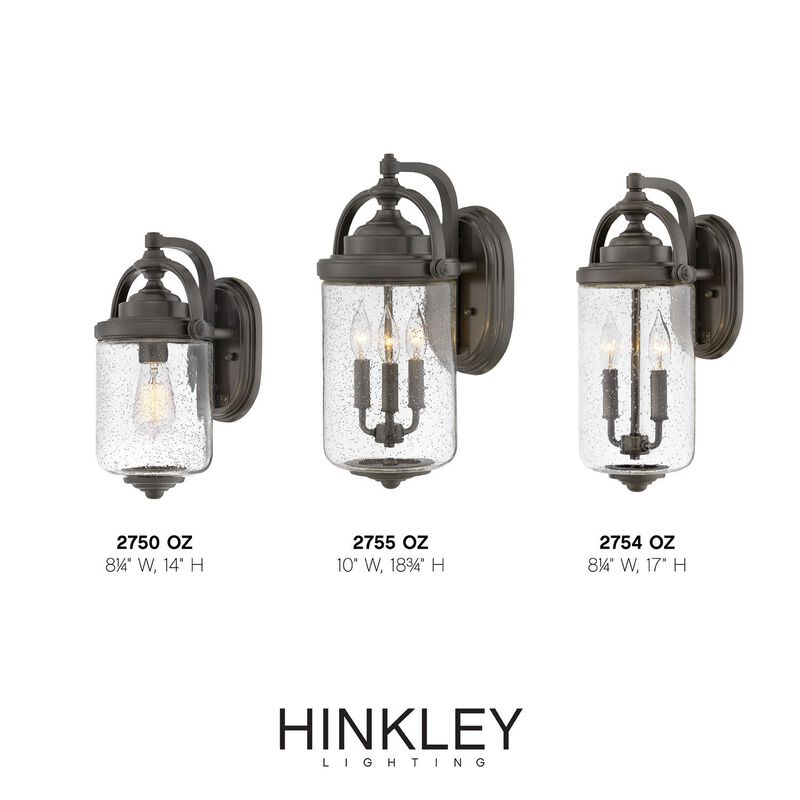 Hinkley Lighting Willoughby 14 Inch Tall Outdoor Wall Light - Clearance