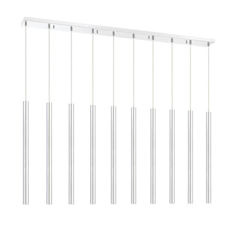 Forest 56 Inch 10 Light LED Linear Suspension Light by Z-Lite