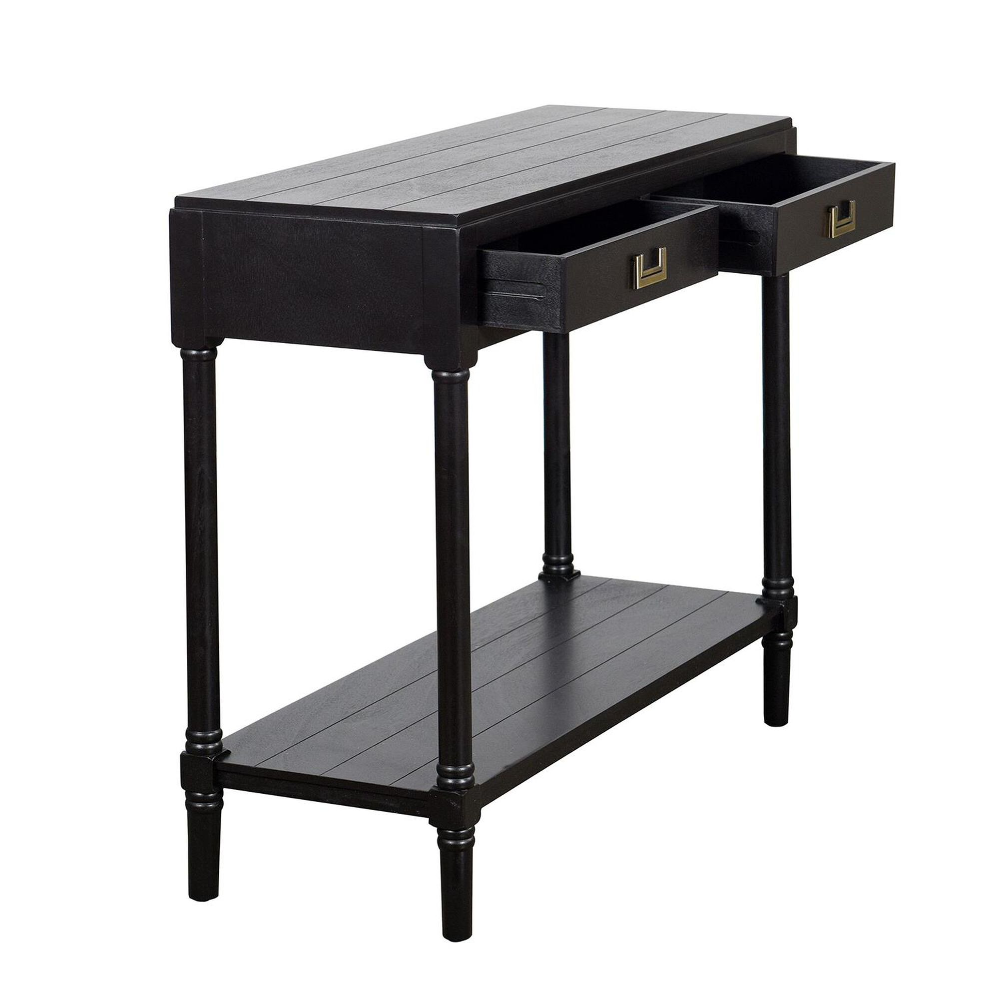 Shown in Black, Antique Gold finish