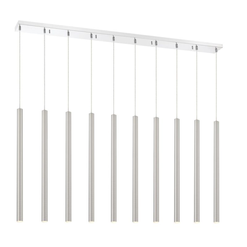 Forest 56 Inch 10 Light LED Linear Suspension Light by Z-Lite