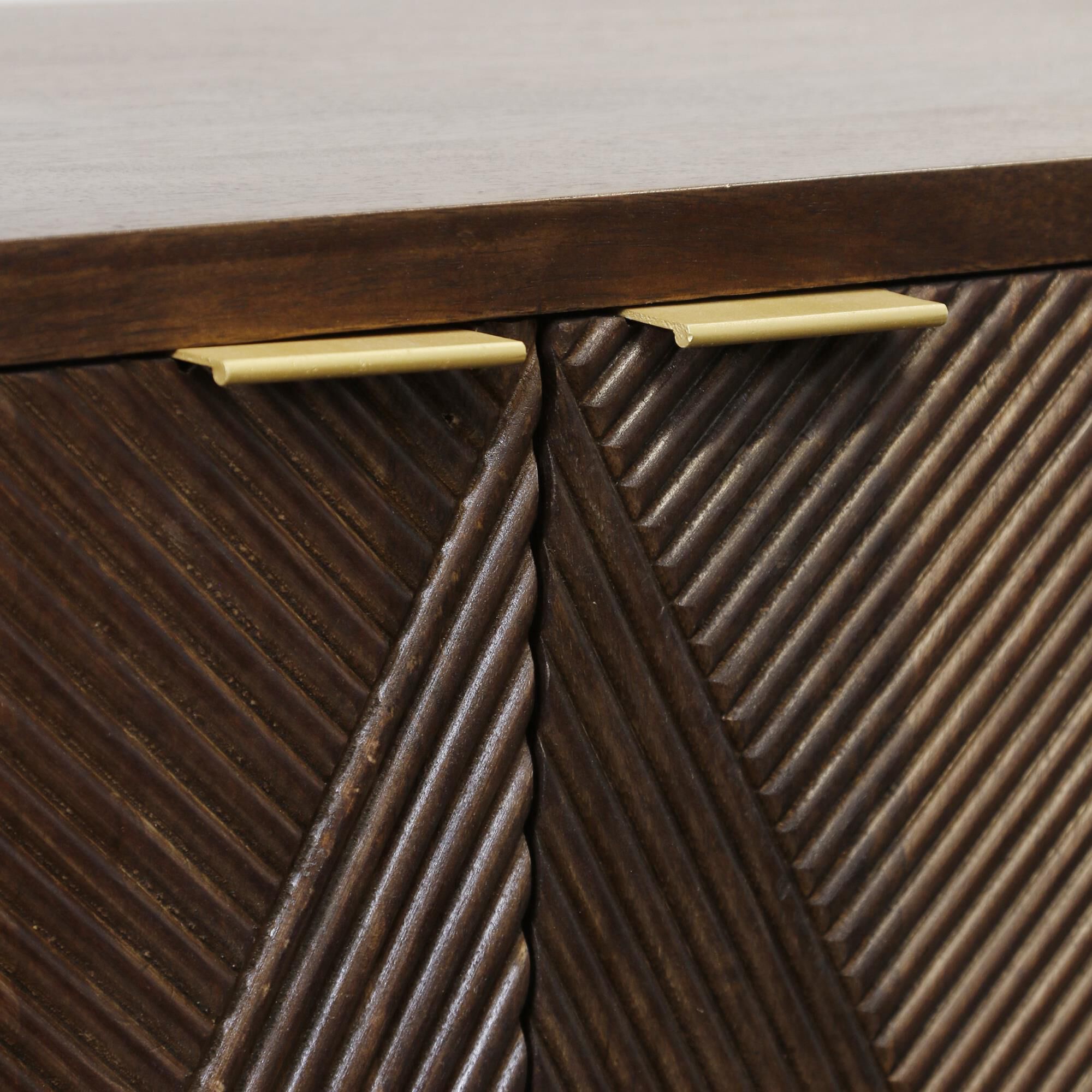 Shown in Espresso Brown and Brushed Brass finish