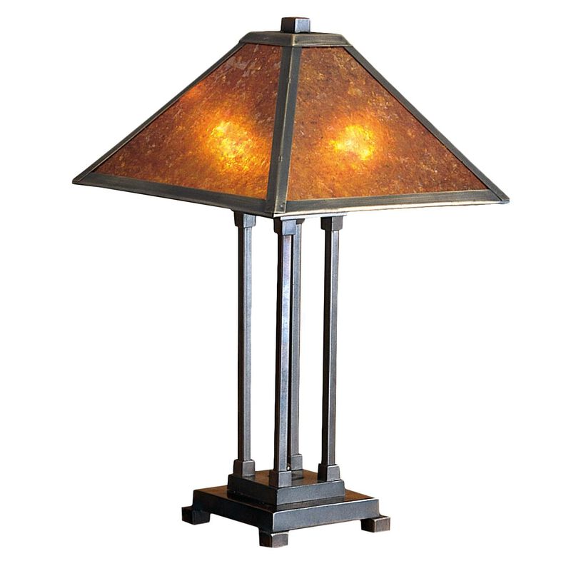 Van Erp Amber Mica 24 Inch Table Lamp by Meyda Lighting - Clearance