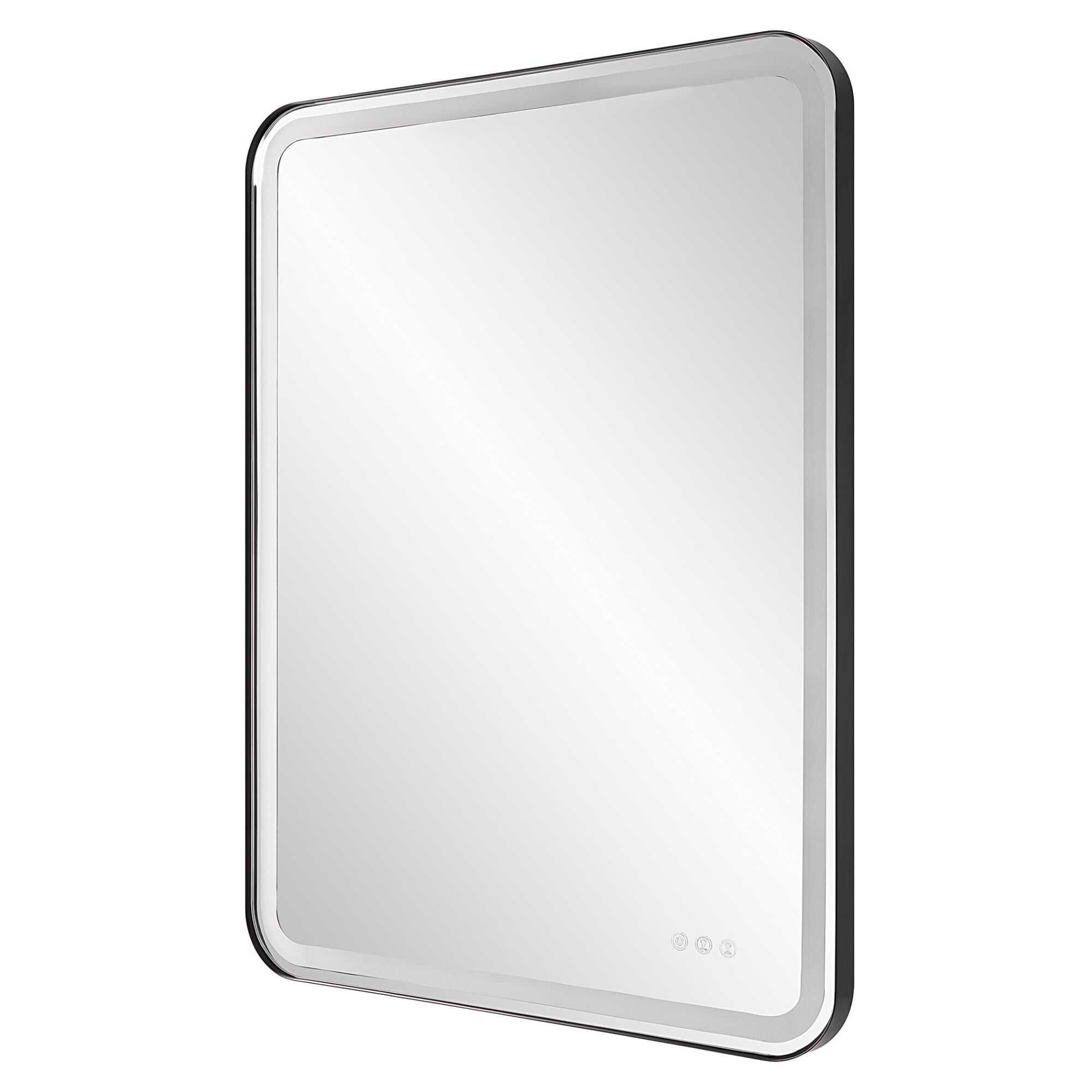 Shown in Versatile In Design, This Mirror Has Integrated Led Lighting That Illuminates Through The Frosted St finish