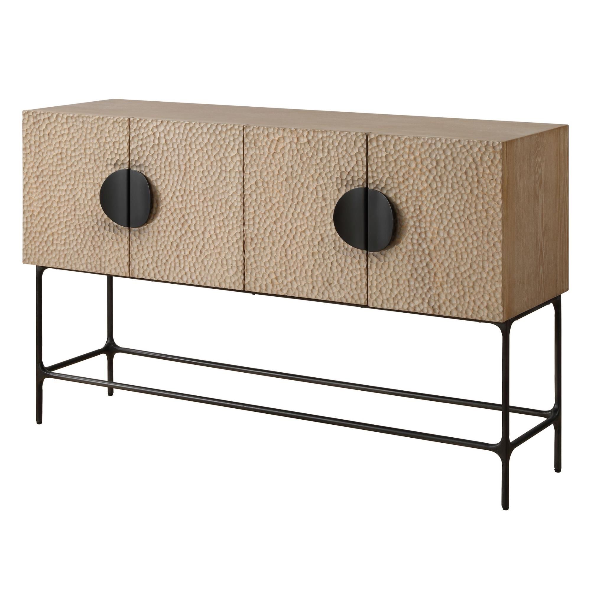 Shown in Unique In Design And Function This Four Door Cabinet Can Be Used As A Sideboard, Media Unit, Or Cons finish