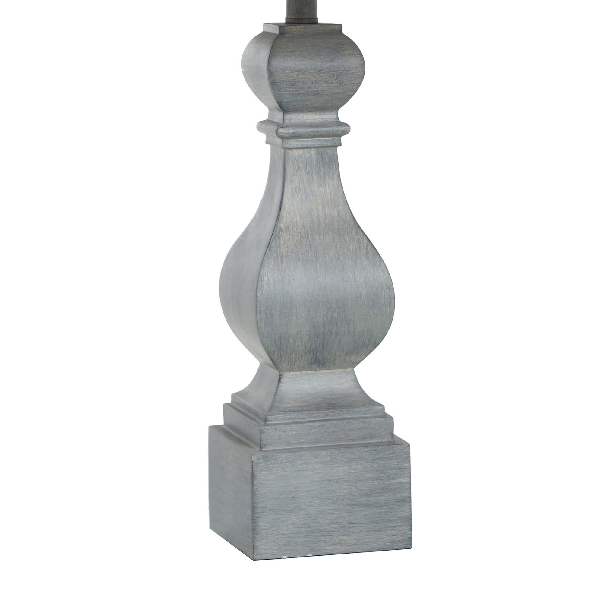 Shown in Gray Distressed finish and Gray Polyester Fabric shade