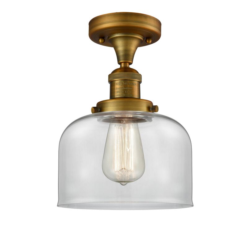 Bruno Marashlian Large Bell 8 Inch 1 Light LED Semi Flush Mount by Innovations Lighting