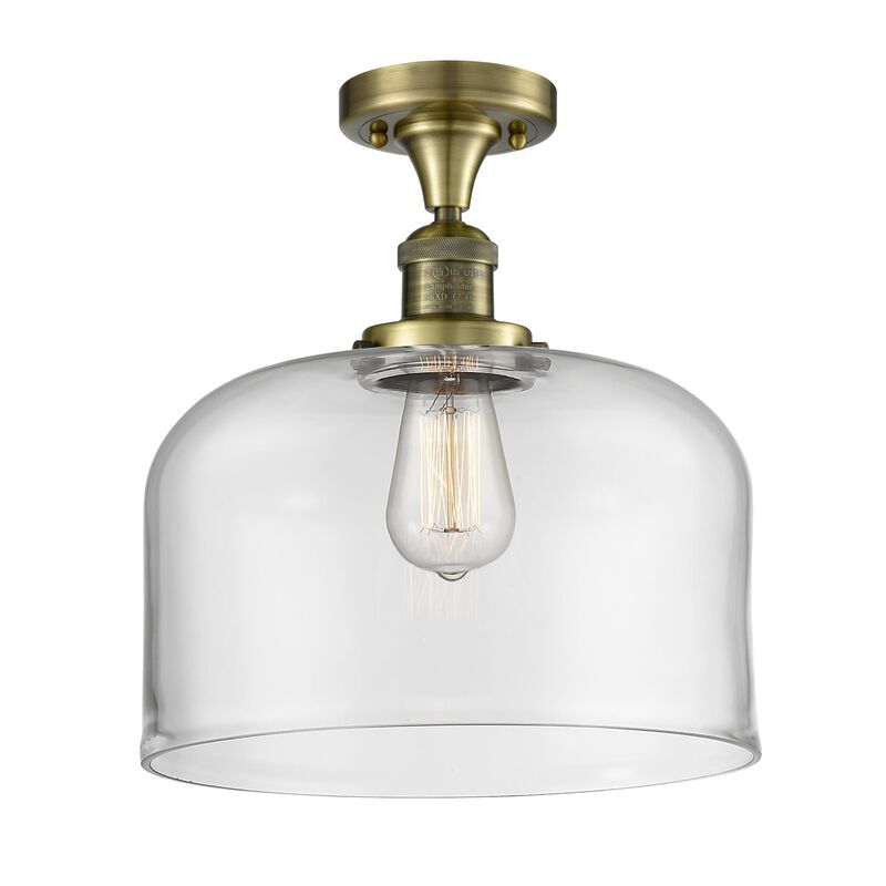 Bruno Marashlian Bell 12 Inch 1 Light Semi Flush Mount by Innovations Lighting