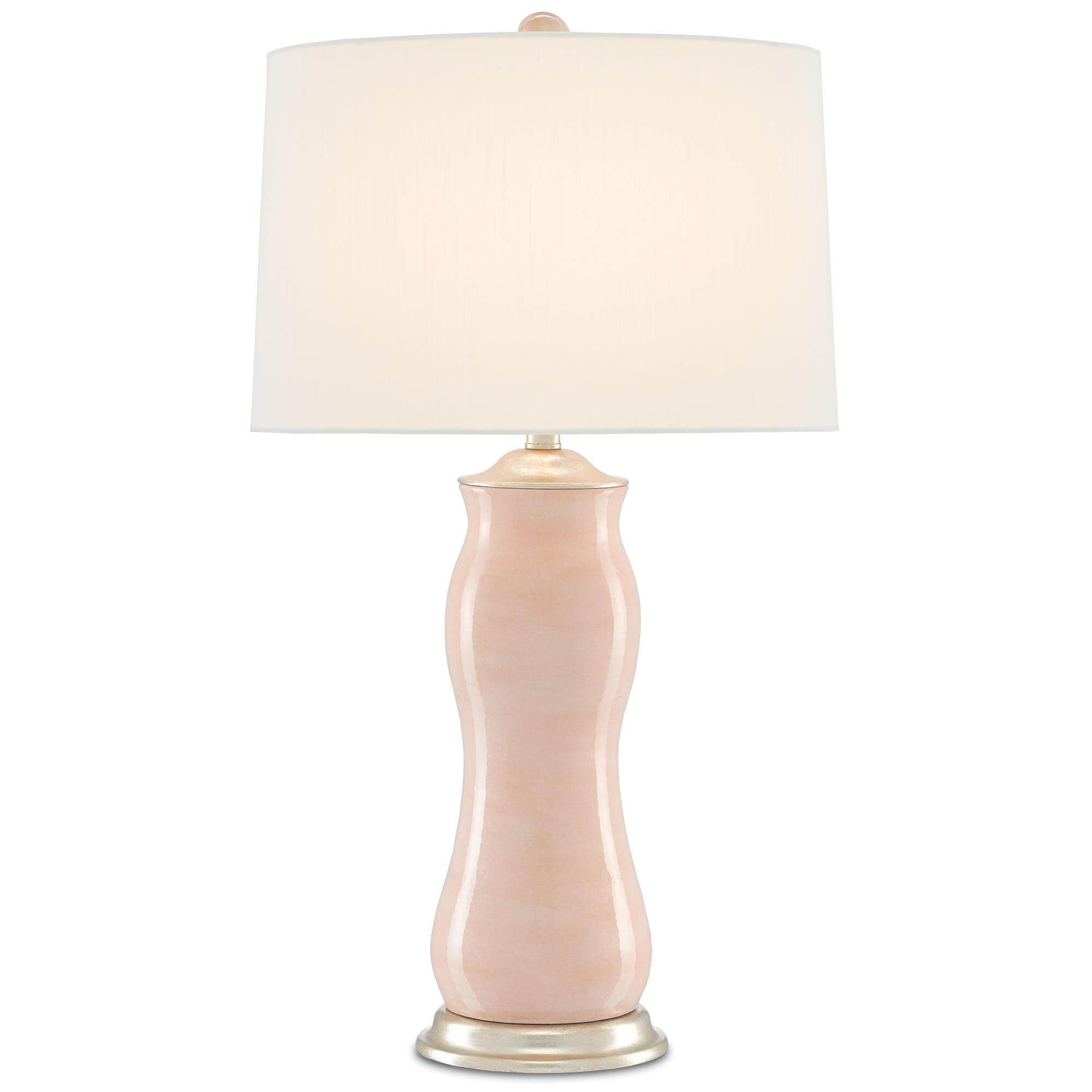 Shown in Blush/Silver Leaf finish and Included shade