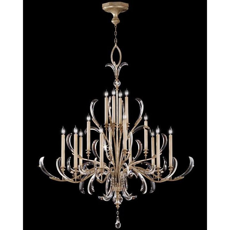 Beveled Arcs 58 Inch 16 Light Chandelier by Fine Art Lamps