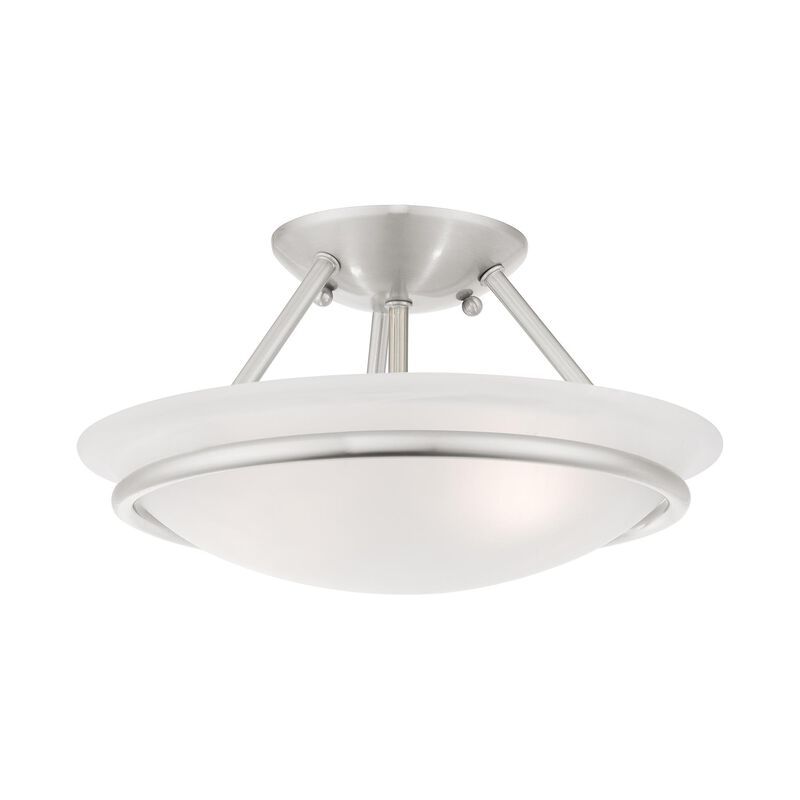 Newburgh 12 Inch 2 Light Semi Flush Mount by Livex Lighting