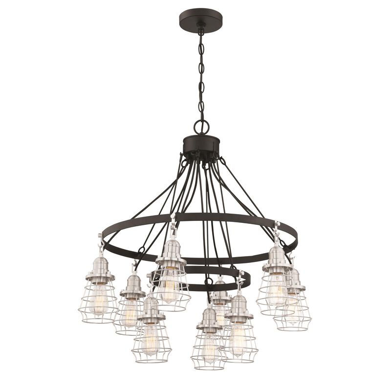 Thatcher 30 Inch 9 Light Chandelier by Craftmade