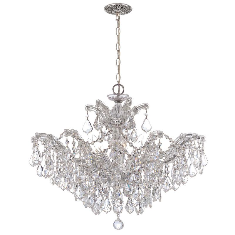 Maria Theresa 27 Inch 6 Light Chandelier by Crystorama